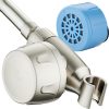 As-Seen-On-TV High Pressure 8-setting Handheld Shower Head – Built-in Power Wash to Clean Tub, Tile & Pets, Overhead & Wall Brackets, Pure-Clean Nozzles, Extra-long 6 ft. Stainless Steel Hose 4