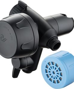Skin & Hair – World’s Most Advanced Shower Filter for Combos with ON/OFF Filtration Modes, Instant Cartridge Reload, Built-in Water Diverter, Stay-Clean Enriched KDF Cartridge/Matte Black