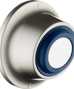 Magnetic Docking Go-Anywhere Wall Bracket for Magneton Hand Shower & Combo Systems – Instant & Secure Tool Free Mount on Any Bath Tile, Tub, Glass Door Surface – Top American Brand – Nickel Finish