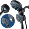 High Pressure 10-mode Filter Handheld Shower Head with Built-in Power Wash – Clean Tub, Tile & Pets, Remove Chlorine, Metals & Toxins from Water to Protect Skin, Hair & Nails. Matte Black 4