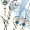 High Pressure Luxury 6-mode 6 inch Rain Shower Head with Built-in Skin & Hair KDF Showerhead Filter, ON/OFF Filtration Modes, Instant Cartridge Reload, Stay-Clean Nozzles & Cartridge. Chrome Finish 3