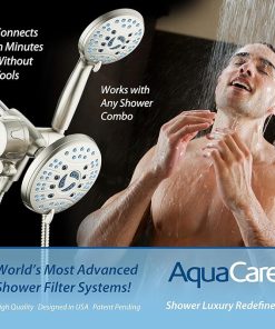 Skin & Hair – World’s Most Advanced Shower Filter for Combos with ON/OFF Filtration Modes, Instant Cartridge Reload, Built-in Water Diverter, Stay-Clean Enriched KDF Cartridge/Satin Nickel 2
