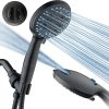High Pressure 10-mode Filter Handheld Shower Head with Built-in Power Wash – Clean Tub, Tile & Pets, Remove Chlorine, Metals & Toxins from Water to Protect Skin, Hair & Nails. Nickel Finish 3